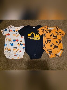 💓 3/$10 Lot Of 3 Shein 12-18 Months Baby Boy One Pieces